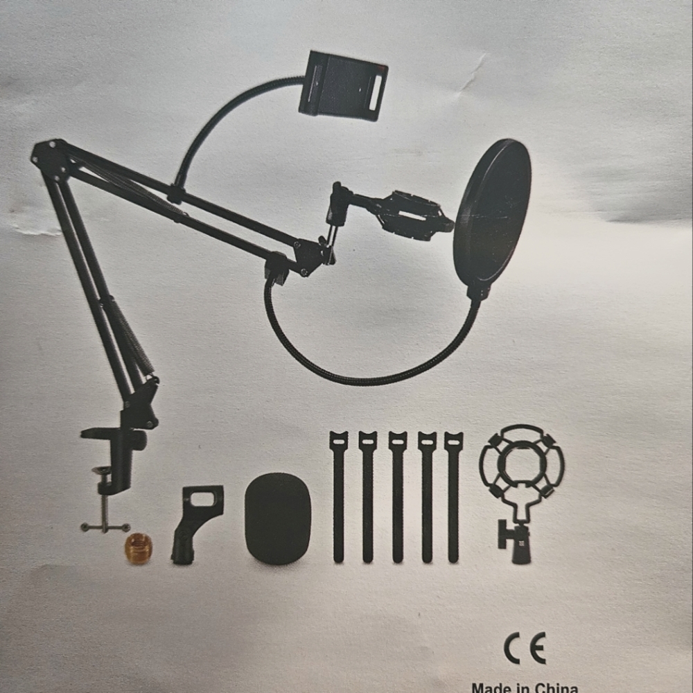 Professional Microphone and Phone Stand Set Perfect for Podcast